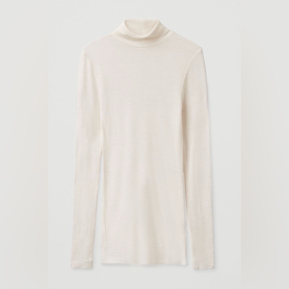 COS Merino Wool Turtleneck Top
